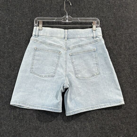 Spanx Pull On Denim Short Women's Small Blue Turner Wash 7" Inseam NWT - Picture 2 of 10